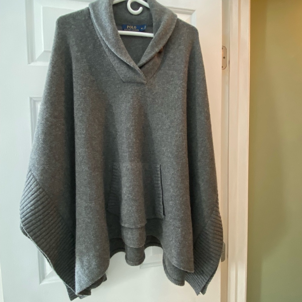 Polo by Ralph Lauren Women's Charcoal Poncho